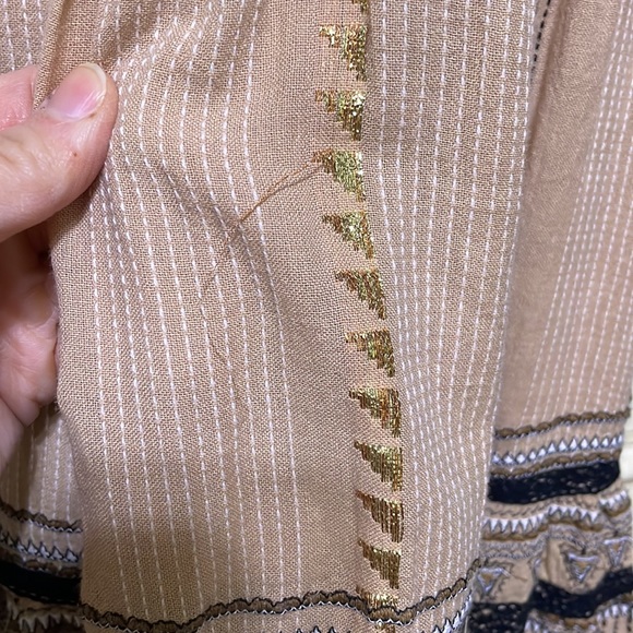 Anthropologie bohemian dress boho frill 4 petite. - Picture 8 of 11